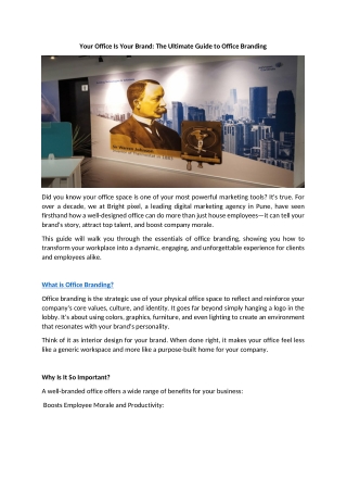 Your Office Is Your Brand The Ultimate Guide to Office Branding