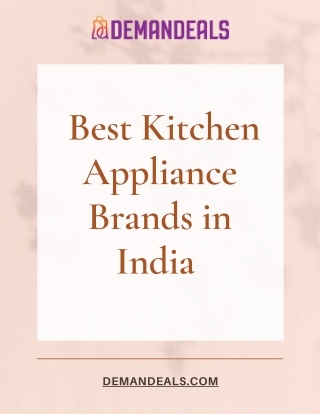 10 Best Kitchen Appliance Brands in India for 2025
