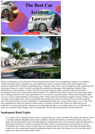 Bicycle Accidents Triggered By Harmful Roadway Conditions Do You Have A Legal Ca