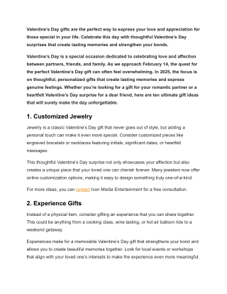 Top Valentine's Day Gift Ideas for your loved ones