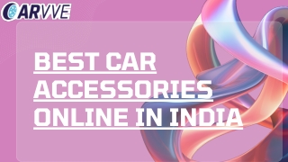 Best Car Accessories Online in India
