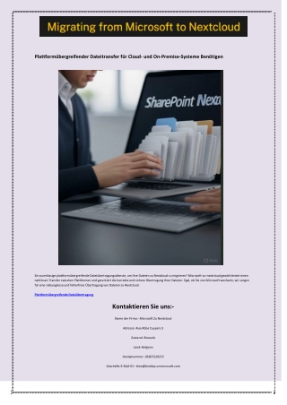 Plattformübergreifender Dateitransfer für Cloud- und On-Premise-Systeme	Benötige