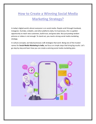 How to Create a Winning Social Media Marketing Strategy?