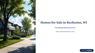 Homes for Sale in Rochester NY