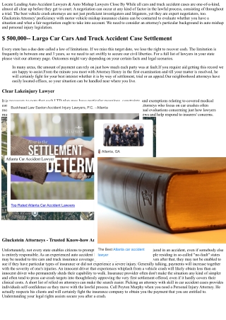 Auto Accident Attorneys Experienced Lawful Assistance