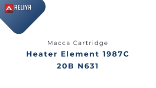 Macca Cartridge Heater Element 1987C 20B N631