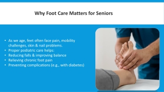 Caring for Senior Feet: Seniors Podiatry Services at Sydney City Podiatry Potts