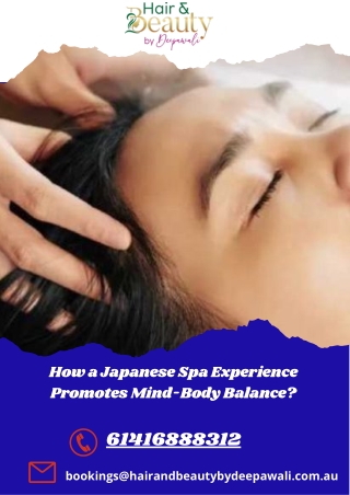 How a Japanese Spa Experience Promotes Mind-Body Balance