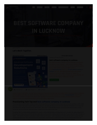 Provisioning Tech Best Software Company In Lucknow