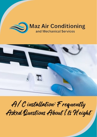 AC installation Frequently Asked Questions About Its Height