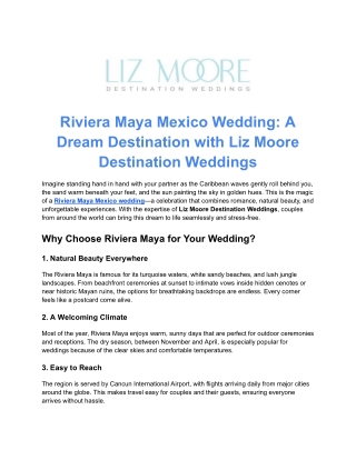 El Dorado Maroma Wedding Packages – Luxury by the Riviera Maya