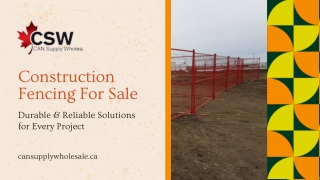Construction Fencing For Sale:  Durable & Reliable Solutions for Every Project