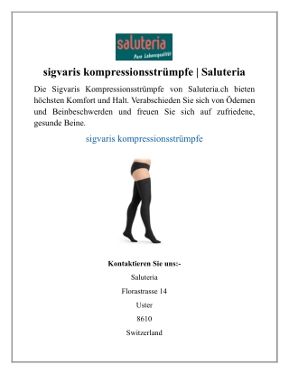 sigvaris kompressionsstrümpfe | Saluteria
