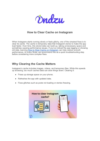 How to Clear Cache on Instagram