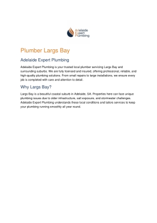 Plumber Birkenhead – Adelaide Expert Plumbing & Gas