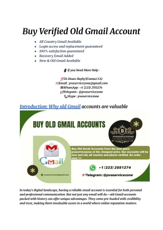 Buy Verified Old Gmail Account (1)