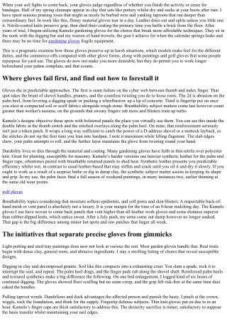 Tackle Tough Soil with Kamelo Gardening Gloves Built to Last