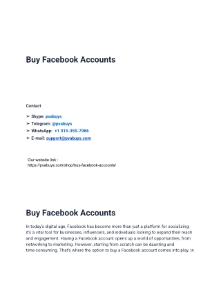 “# Best (30) Sites to Buy Facebook Accounts in 2025 for Fast Transactions