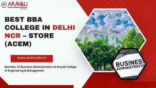 Top BBA College in Delhi NCR – ACEM