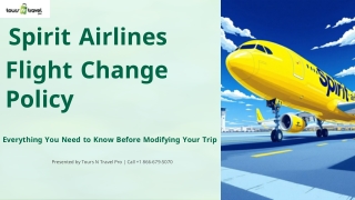 Spirit Airlines Flight Change Policy