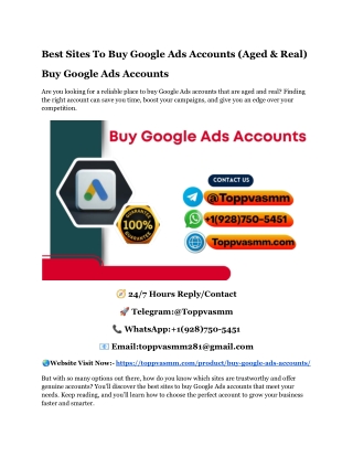 Best Sites To Buy Google Ads Accounts (Aged & Real)