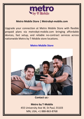 Metro Mobile Store  Metrobyt-mobile.com