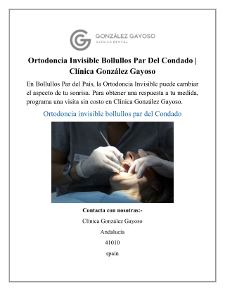 Ortodoncia Invisible Bollullos Par Del Condado | Clínica González Gayoso