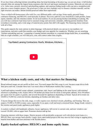 Kitchen Remodeling Near Me: Financing Options Explained