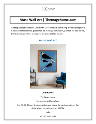 Muse Wall Art | Themagehome.com