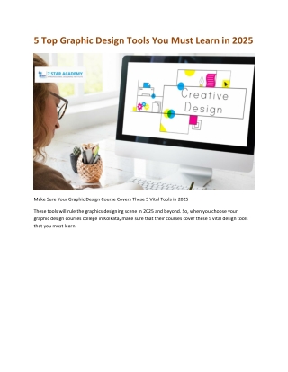 5 Top Graphic Design Tools You Must Learn in 2025