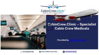 Cabin crew medical