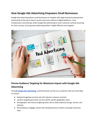 How Google Ads Advertising Empowers Small Businesses