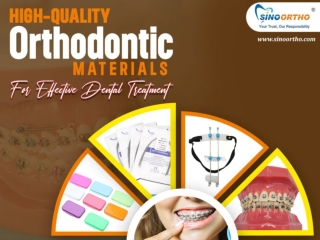 High-quality orthodontic materials for effective dental treatment