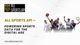 All Sports API – Powering Sports Data for the Digital Age