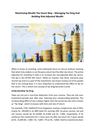 Maximizing Wealth The Smart Way – Managing Tax Drag And Building Risk-Adjusted W