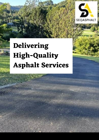 High Quality Asphalt Services in Gold Coast - SEQ Asphalt