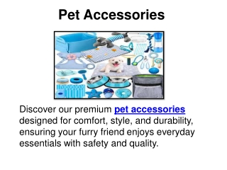 Pet Accessories