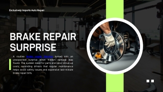 Brake Repair Surprise