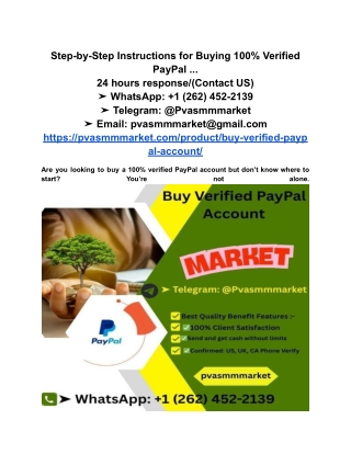 Step-by-Step Instructions for Buying 100% Verified PayPal