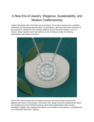 Cultured Diamonds – Sustainable Brilliance for Every Occasion