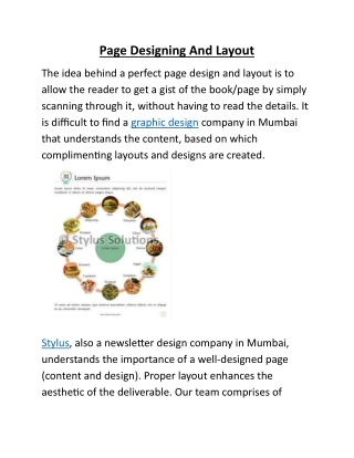 Page Designing And Layout