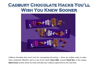 Sweet Deals on FMCG Favorites