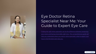 Eye Doctor Retina Specialist Near Me Sharma Hospital Mathura