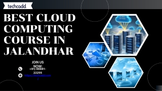 BEST CLOUD COMPUTING COURSE IN JALANDHAR