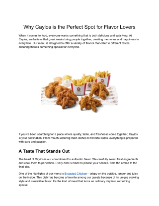 Broaster – Authentic Crispy Chicken Delight