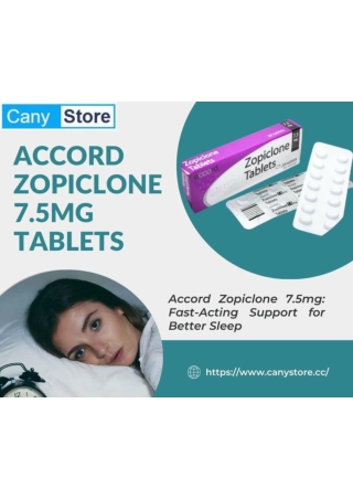 Accord Zopiclone 7.5mg – Rest Easy with Reliable Sleep Support