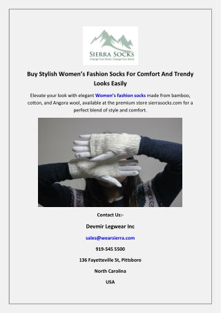 Buy Stylish Women’s Fashion Socks For Comfort And Trendy Looks Easily