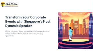 Motivational Speakers in Singapore