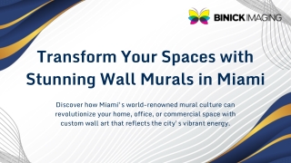 Wall Murals in Miami - Binick Imaging