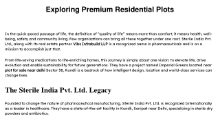 Exploring Premium Residential Plots